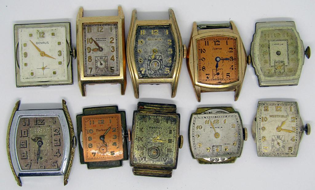 (10) WATCH FACES! BULOVA,WESTFIELD,WALTHAM+ (1 of 2)