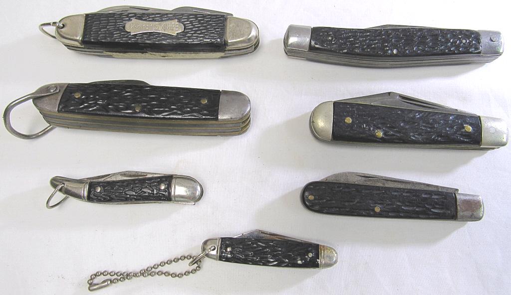 (7) DOCK STAG HANDLE KNIVES (1 of 4)