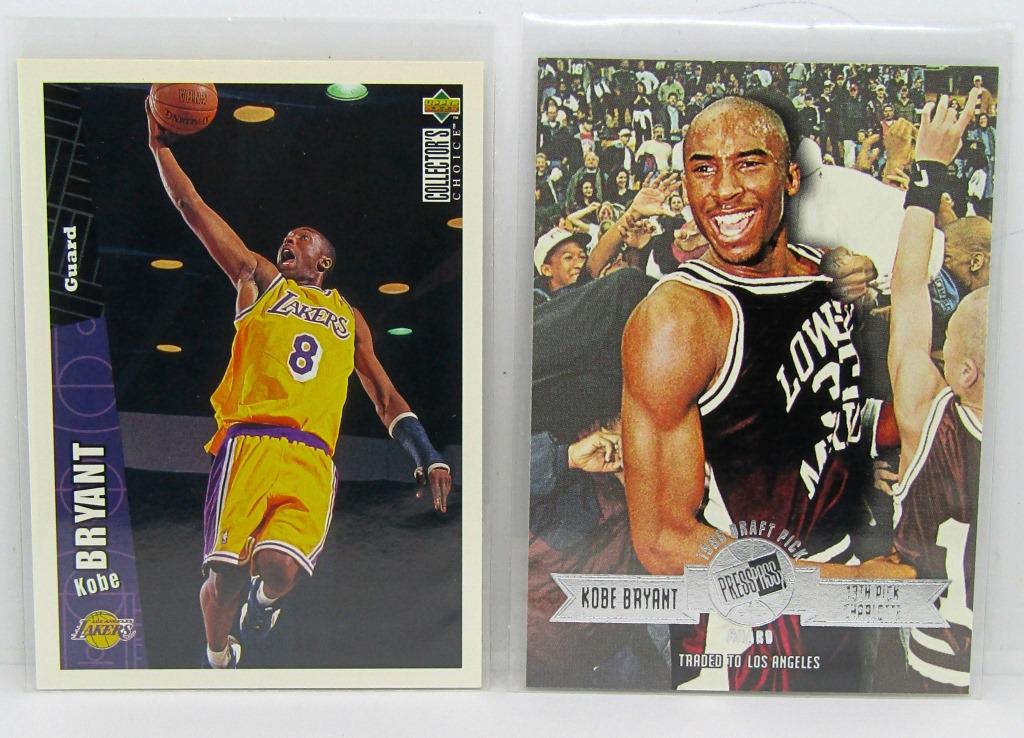 (2) KOBE BRYANT ROOKIE CARDS: 1996 PRESS PASS #13 (1 of 2)