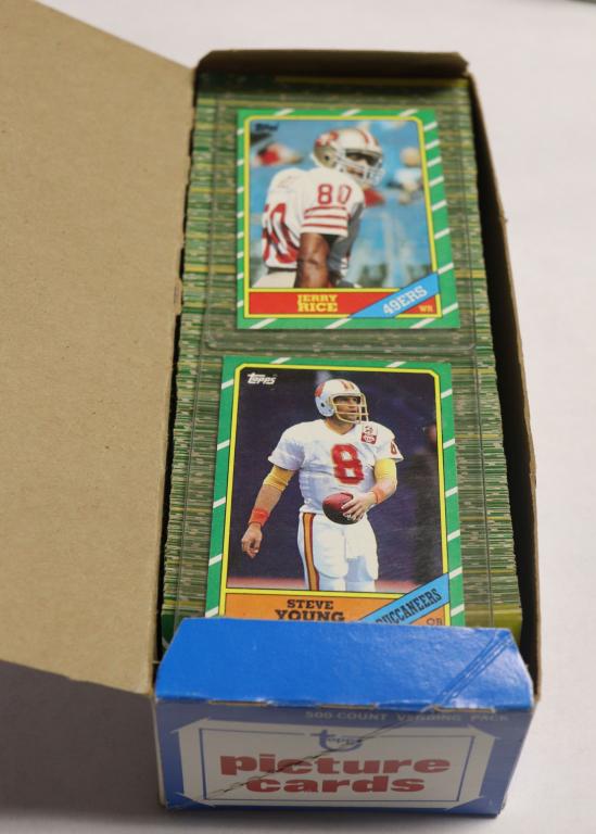 1986 Topps Football Complete Set Rice RC (1 of 8)