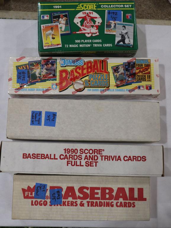 1989-92 Fleer, Score, Topps Baseball Set (1 of 3)