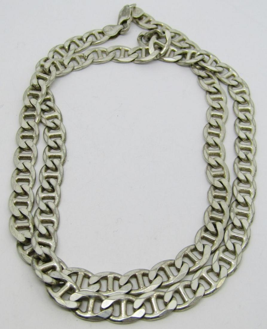 24 INCH ITALY STERLING LINKED NECKLACE (1 of 3)