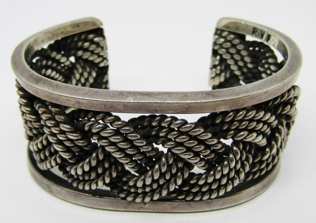 RVF STERLING CHUNKY CUFF BRACELET (1 of 5)