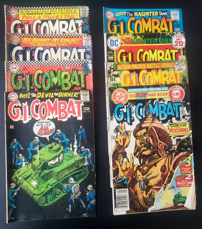 (8) DC COMICS G.I. COMBAT 1966-1969 (1 of 5)