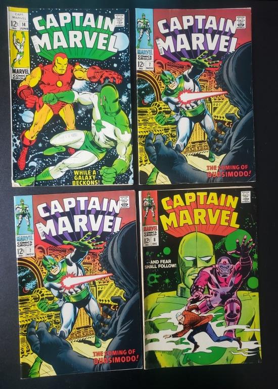 4-12 cent Captain Marvel Comics 1968 (1 of 2)
