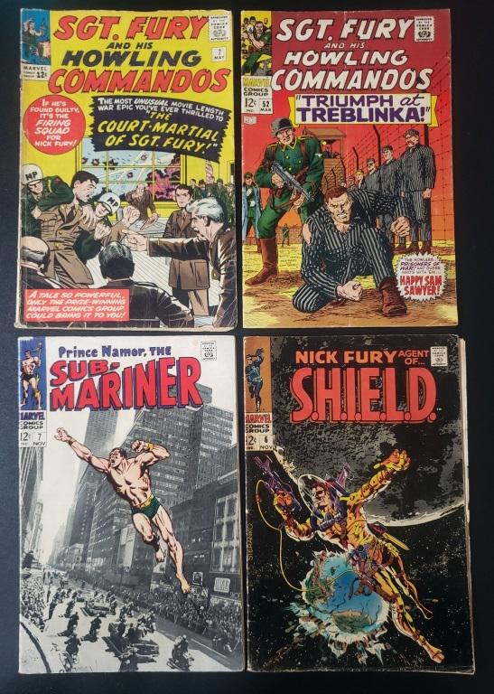4- 12 cent Marvel Comic Books lot (1 of 2)
