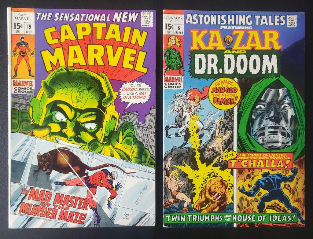 2- 15 cent Marvel Comics 1969-1971 (1 of 2)