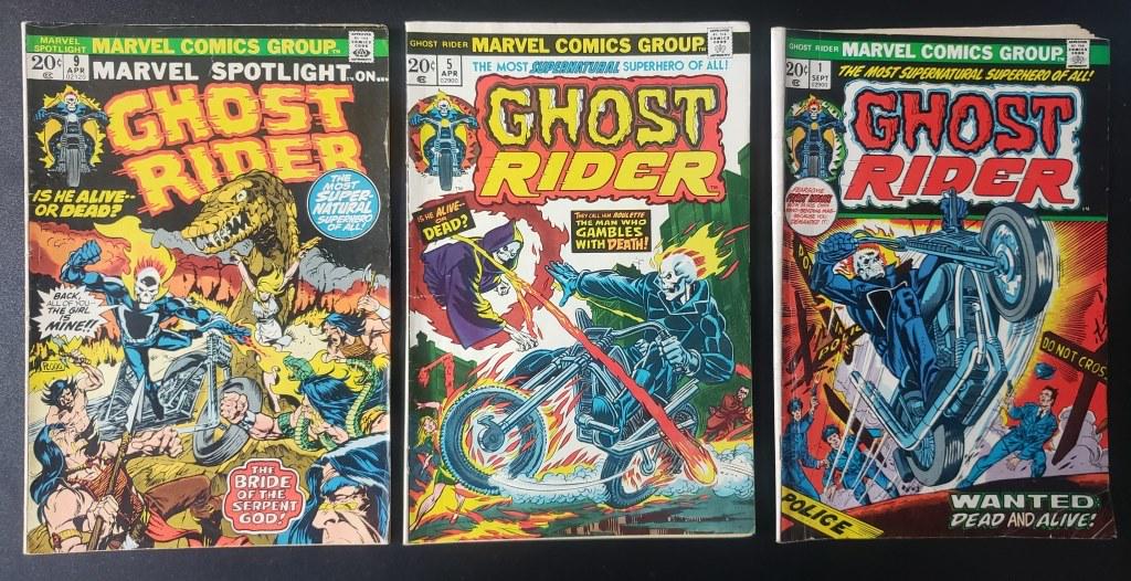 1973 Ghost Rider Marvel Comics # 1, 5,9 (1 of 2)