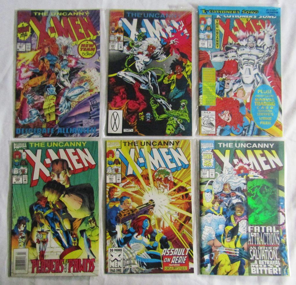 (6) MARVEL THE UNCANNY X-MEN COMIC BOOKS! (1 of 4)