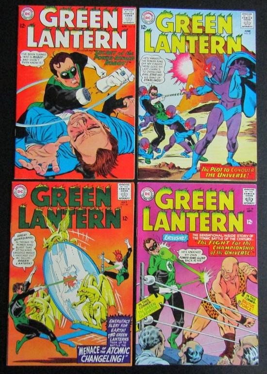 (4) 1965 DC GREEN LANTERN 12c ISSUES (1 of 2)