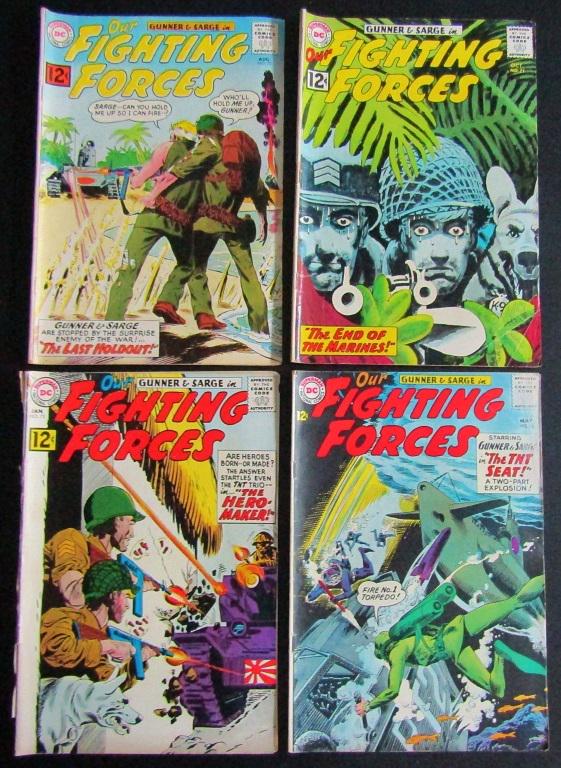 (4) 1962/63 DC OUR FIGHTING FORCES COMICS (1 of 2)