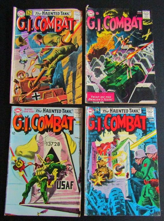 (4) 1962/63 DC G.I. COMBAT COMICS (1 of 2)