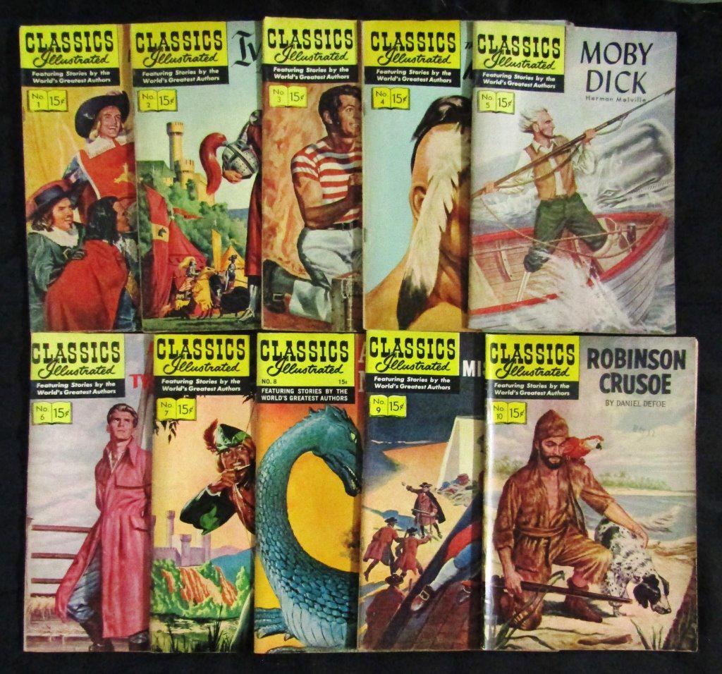 (10) CLASSIC ILLUSTRATED #1 thru #10 (1 of 2)