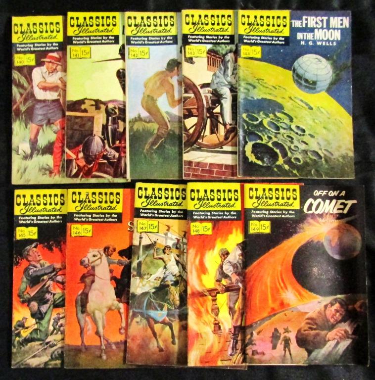 (10) CLASSIC ILLUSTRATED #140 thru #149 (1 of 2)