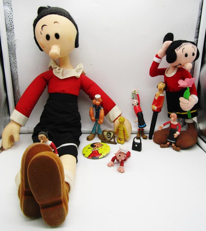 POPEYE & OLIVE OYL DOLL LOT - 11 PIECES (1 of 4)