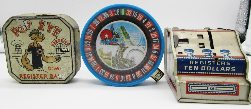 POPEYE REGISTER BANK, DIME REGISTER BANK & (1 of 13)