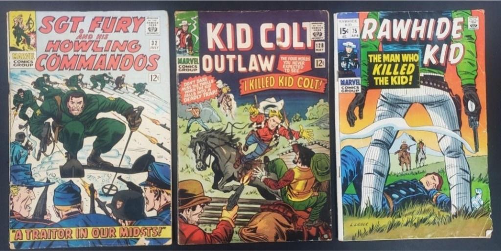 (3) VINTAGE MARVEL 12c & 15c ISSUES (1 of 2)