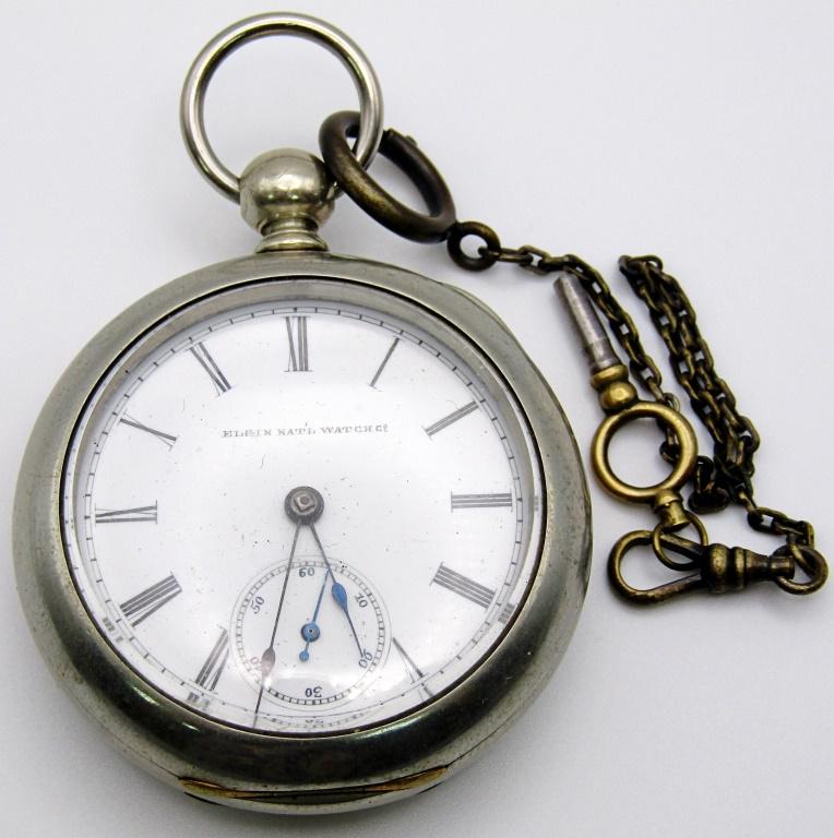 1887 Elgin Key Wind Pocket Watch