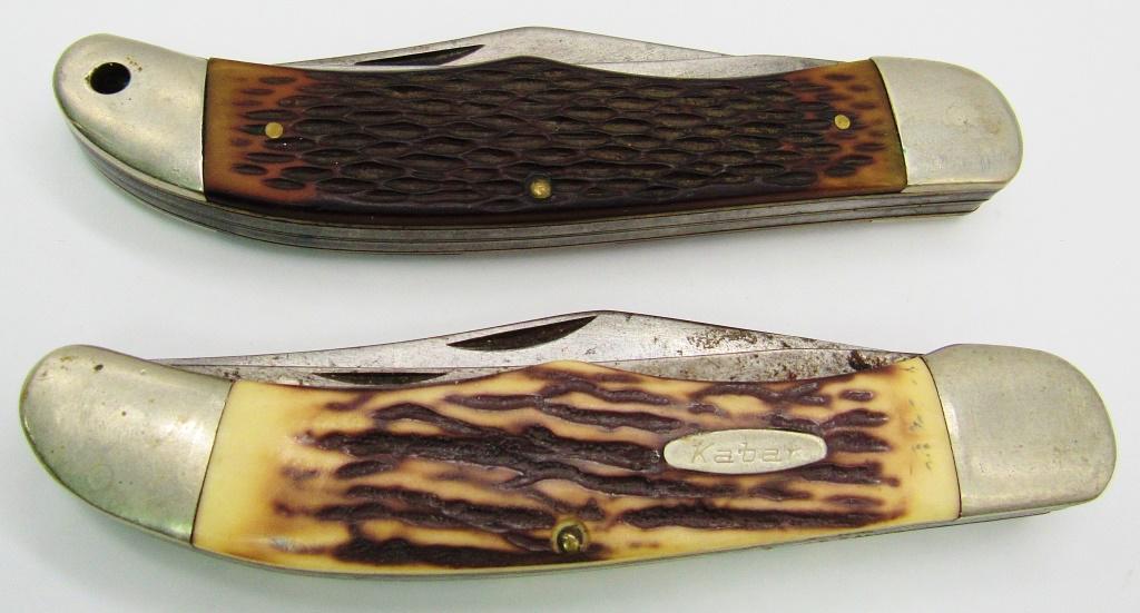 (2) LARGE 2 BLADE FOLDING KNIVES (1 of 3)