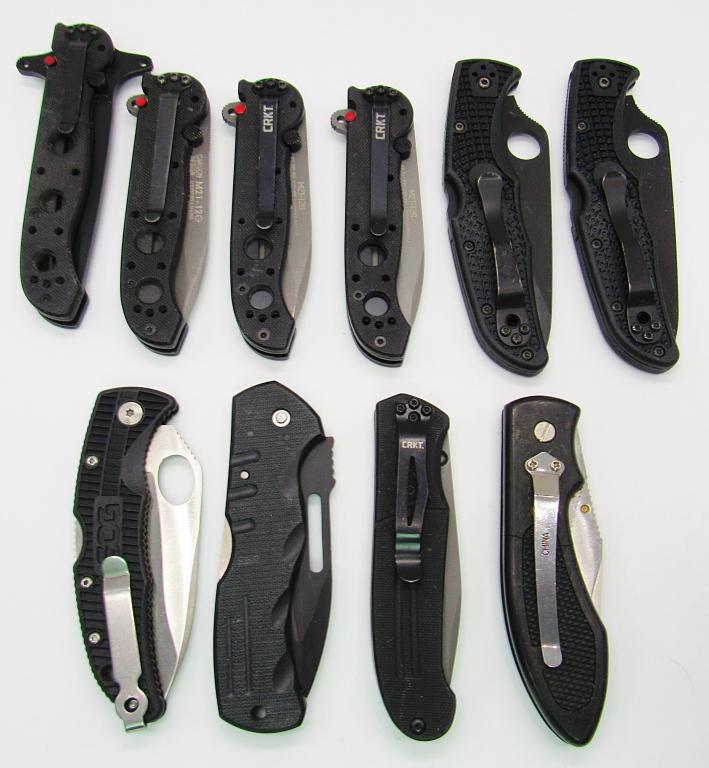 (10) TACTICAL KNIFE LOT - VARIOUS BRANDS (1 of 2)