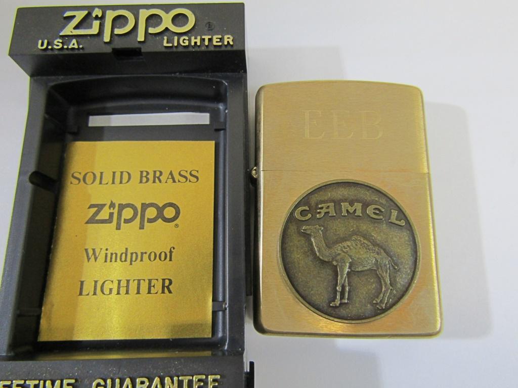 Vtg 1932-1992 BRASS ZIPPO CAMEL !: UNFIRED! In original case