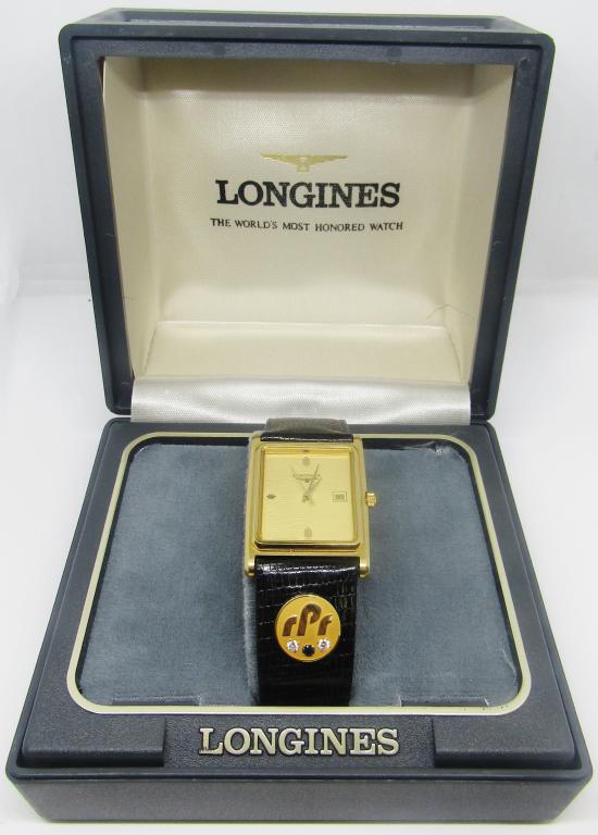 Boxed Mens Longines Leather banded watch (1 of 3)