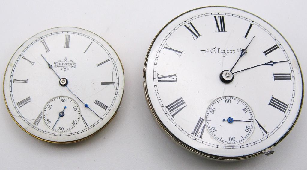 (2) ELGIN POCKET WATCH FACES! GRADE 217 (18S,15J) (1 of 5)