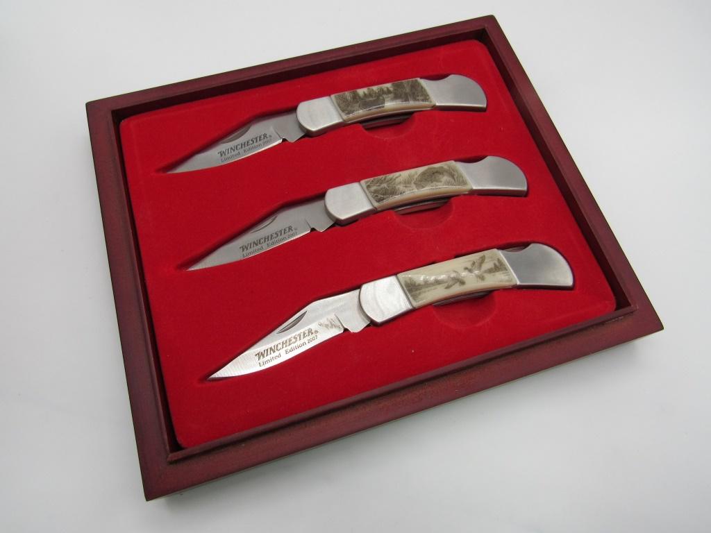 WINCHESTER LIMITED EDITION 2007 3 KNIFE SET (1 of 4)