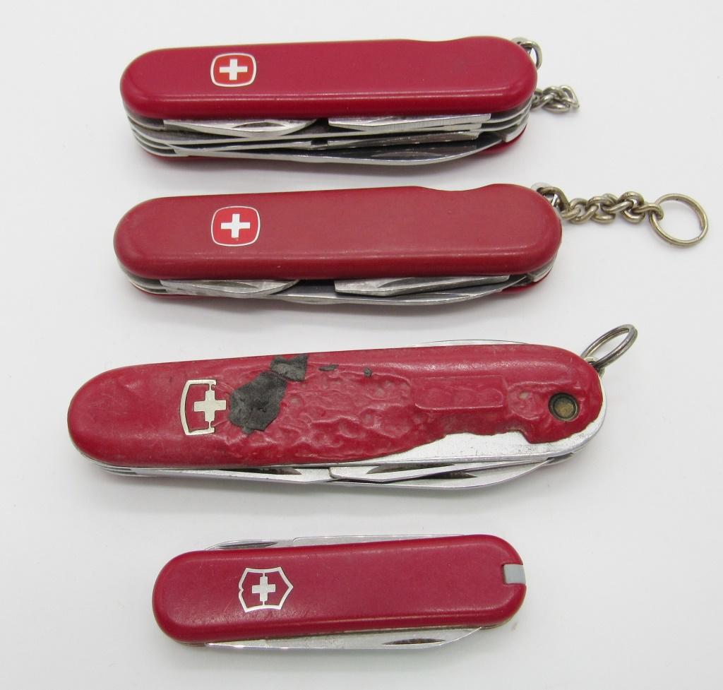 (4) MISC SWISS ARMY KNIFE LOT (1 of 2)