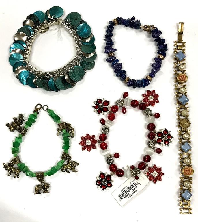 5 BRACELETS- DIFFERENT STYLES (1 of 3)