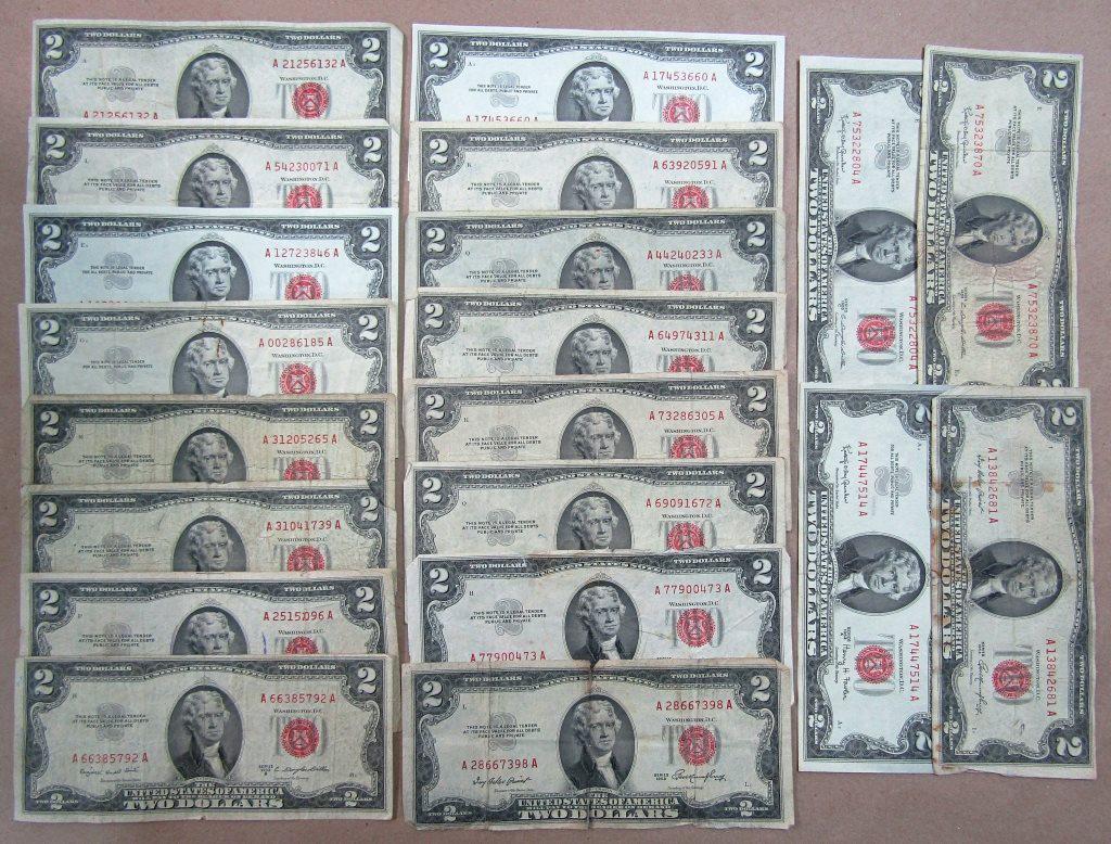(20) $2 RED SEAL U.S. NOTES (1 of 4)
