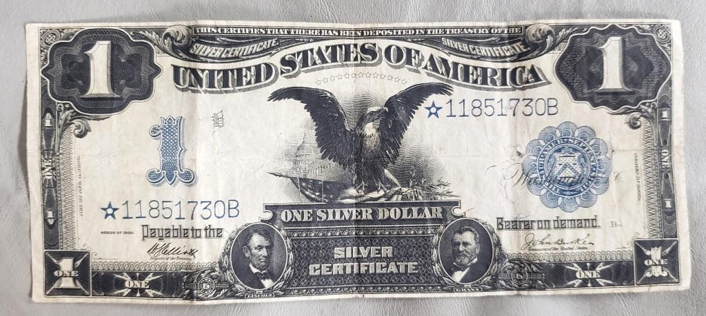 1899 $1 "BLACK EAGLE" "STAR NOTE" CERTIFICATE (1 of 2)