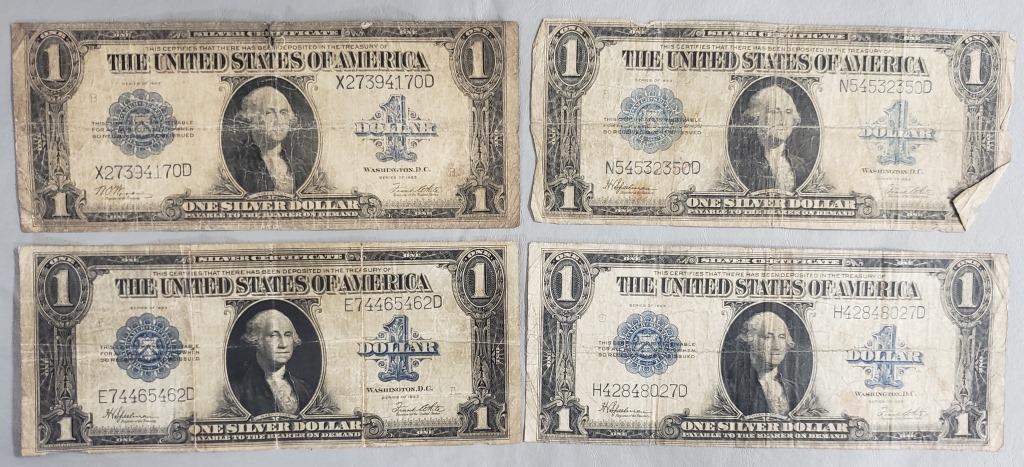 (4) 1923 $1 SILVER CERTIFICATES (1 of 2)