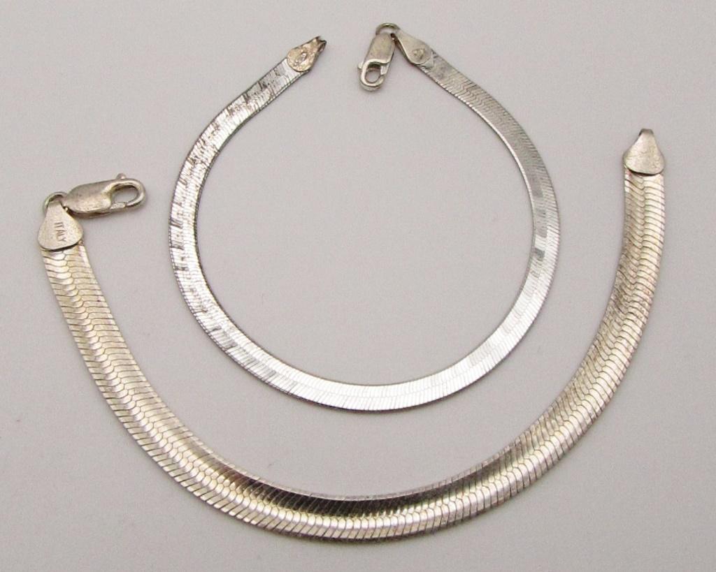 2-ITALY STERLING BRACELETS-DIFF LENGTHS/ (1 of 3)
