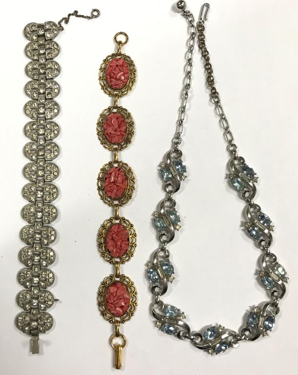 1 NECKLACE & 2 EXQUISITE BRACELETS- (1 of 3)
