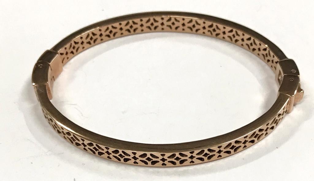 FOSSIL BRACELET ROSE GOLD TONE: BID NOW!