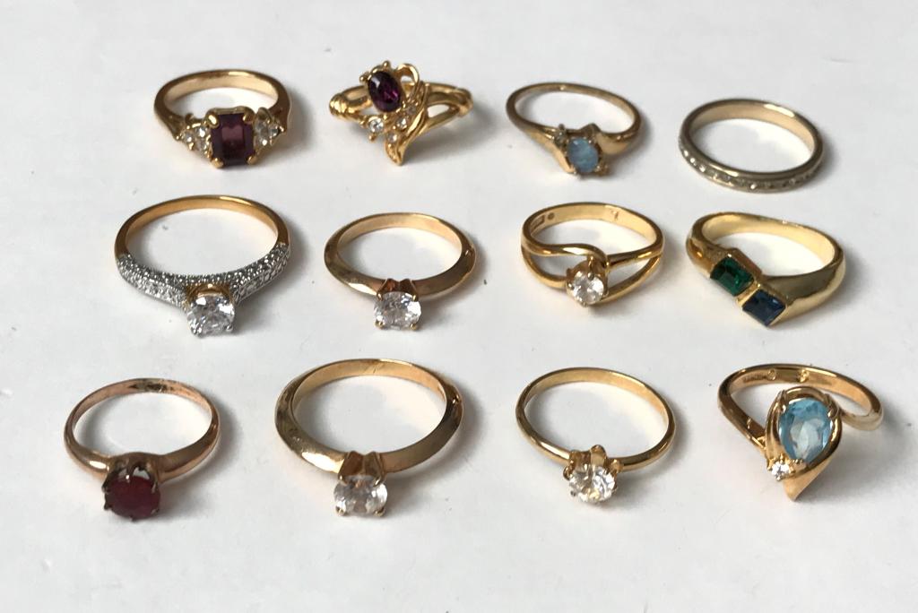 12 RINGS W/ STONES (1 of 7)