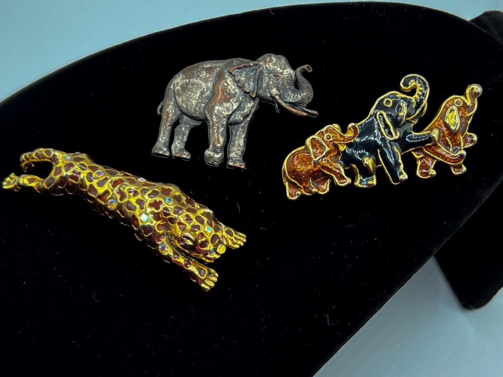 JEWELED TIGER, ELEPHANTS TRIO COLLECTION (1 of 1)