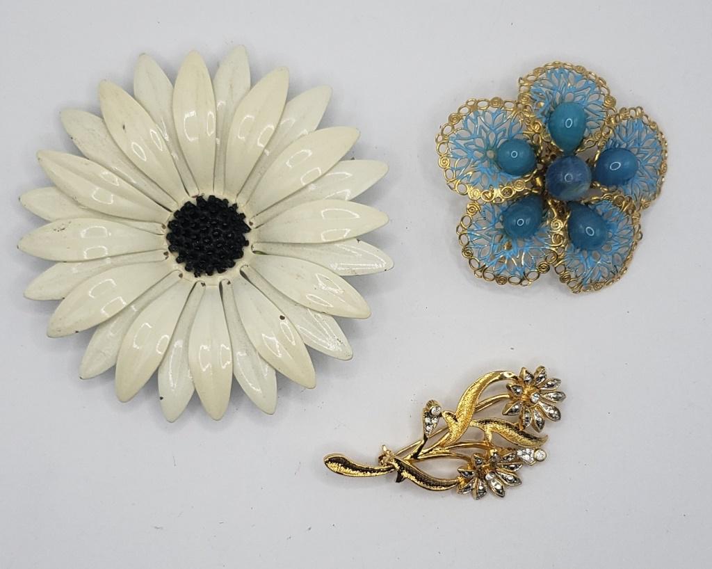 FLOWER BROOCH TRIO (1 of 2)
