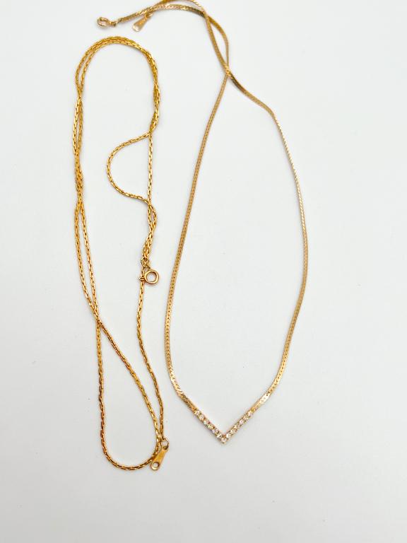 TWO AVON CHAIN NECKLACES (1 of 1)