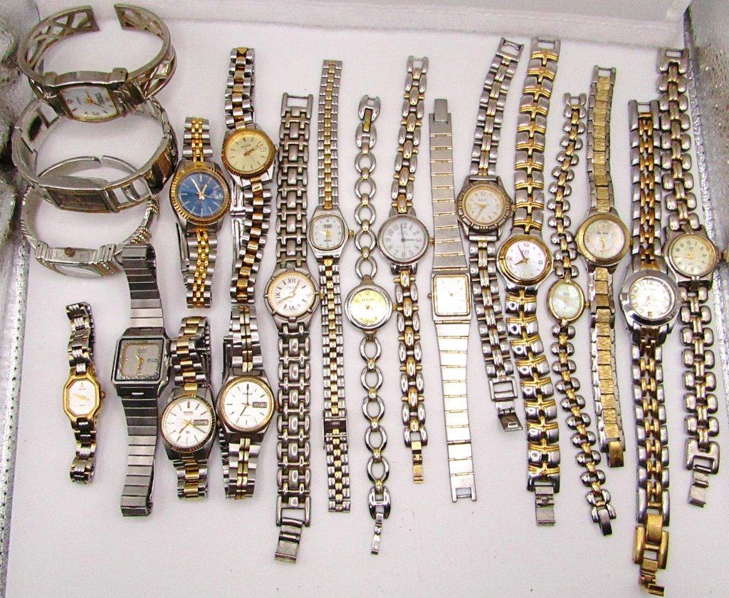 Gold and Silver toned classic ladies watches (1 of 3)