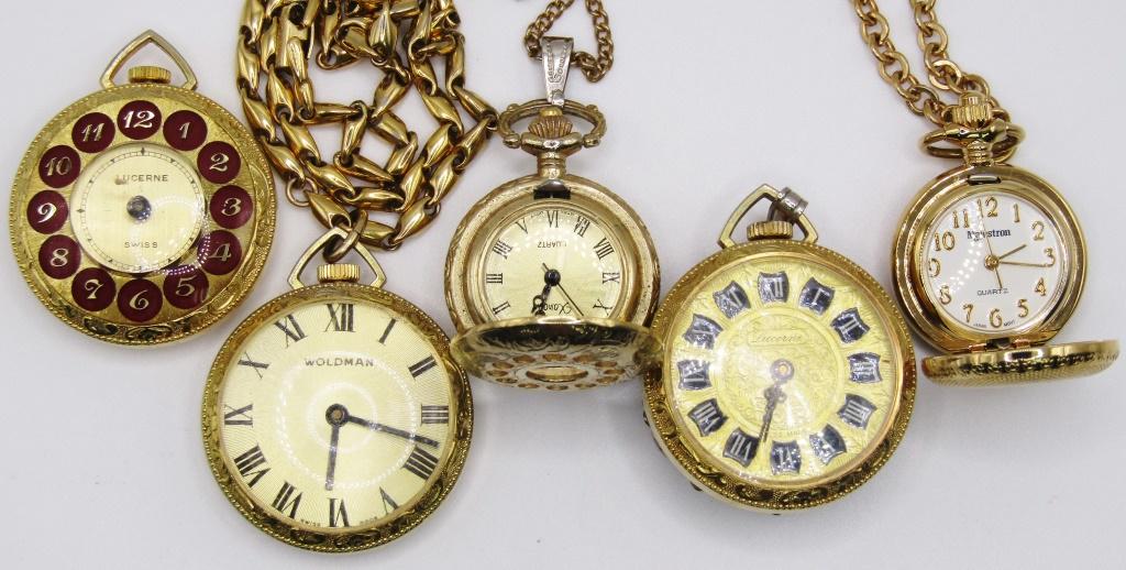 (5) LADIES PENDANT WATCHES (1 of 2)