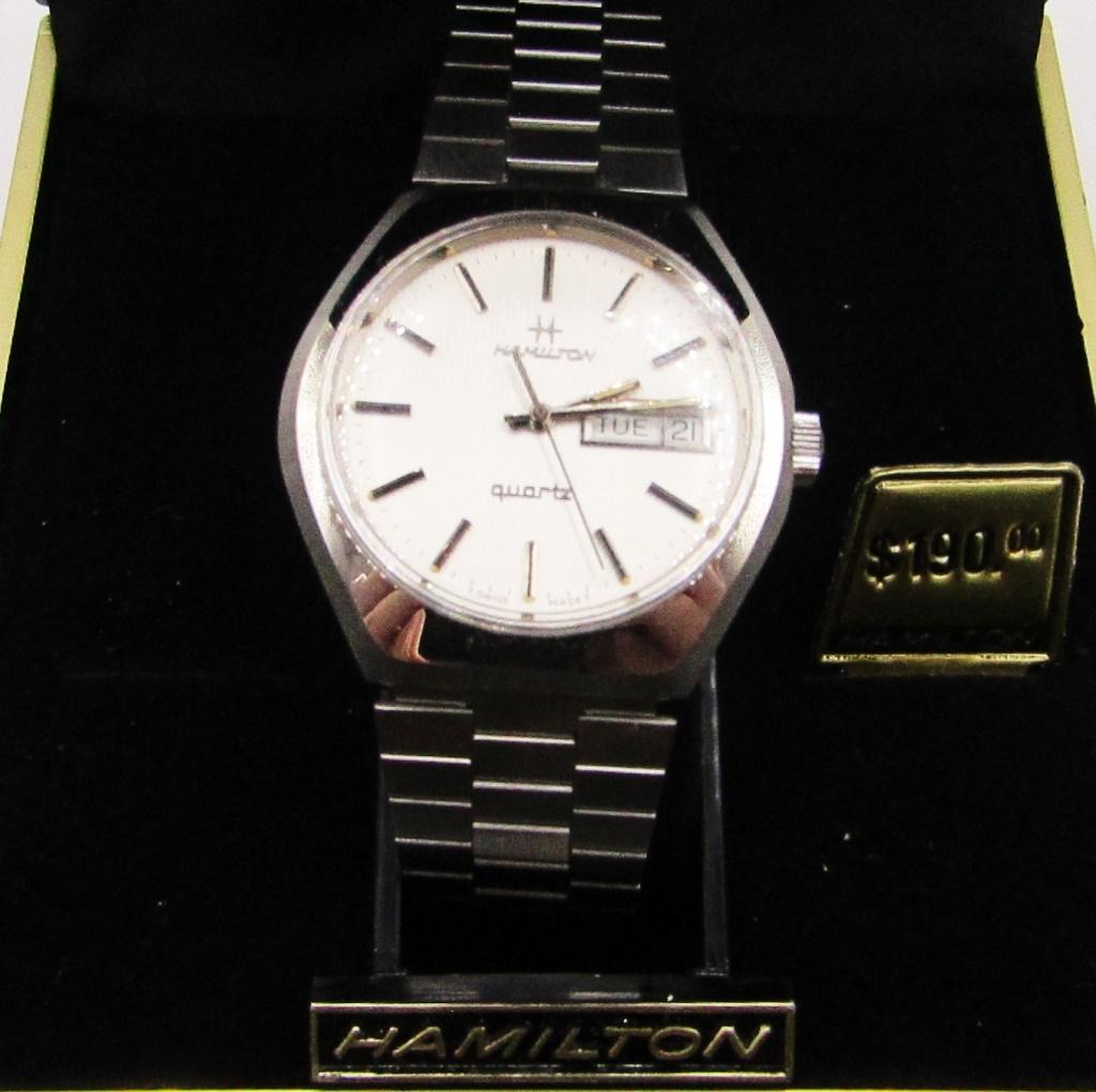 VINTAGE HAMILTON #709006-3 QUARTZ DAY: VINTAGE HAMILTON #709006-3 QUARTZ DAY