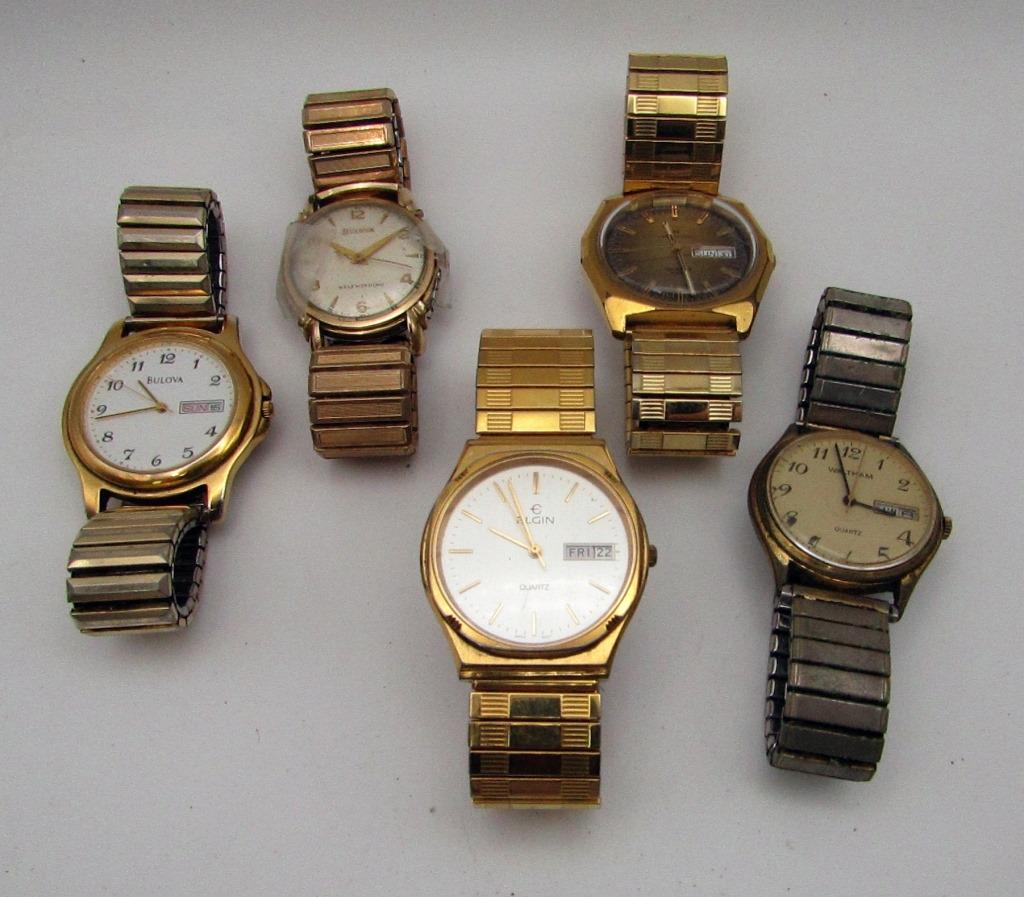 5-VINTAGE MEN'S WRISTWATCHES: HAMILTON: 5-VINTAGE MEN'S WRISTWATCHES: HAMILTON