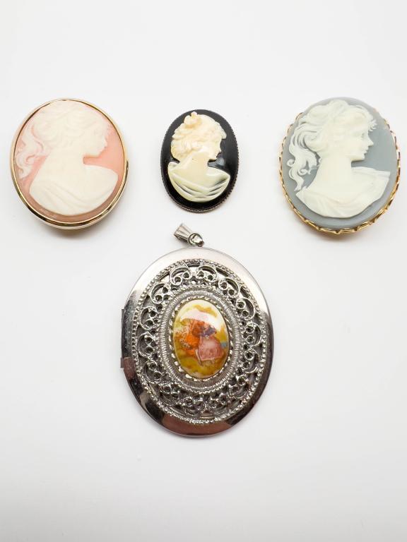 CAMEO BROOCH & LOCKET (1 of 3)