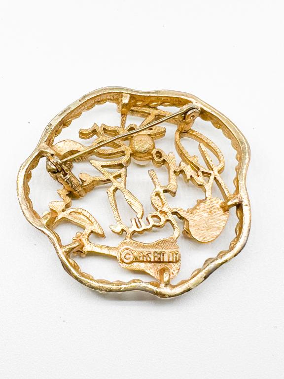 NEMS ENT LTD SIGNED BEATLES BROOCH (1 of 4)