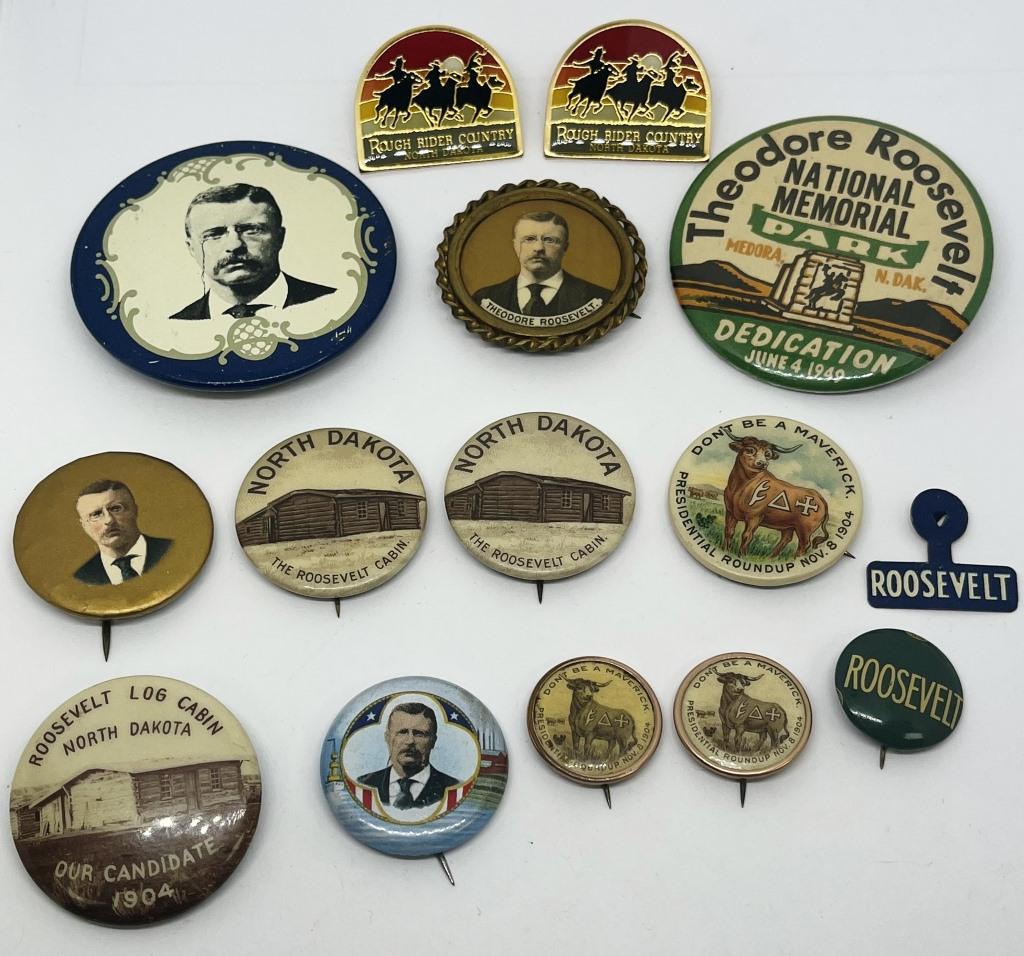 Theodore Roosevelt Pin Collection (1 of 2)