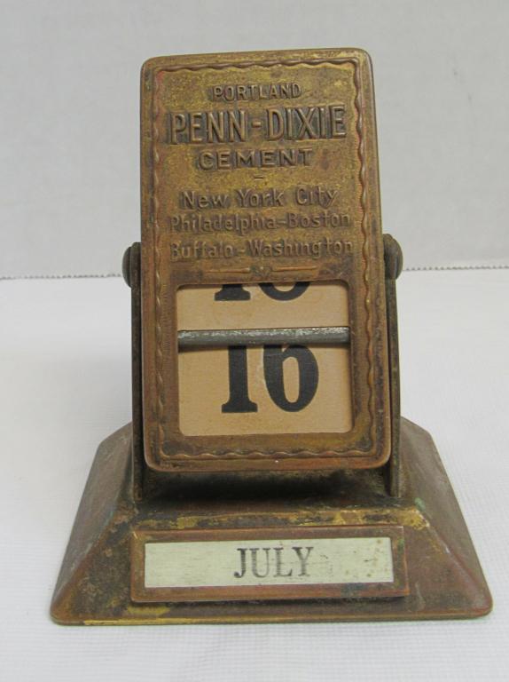 Vintage Penn Dixie Cement Perpetual Flip Calendar (1 of 3)