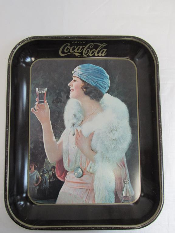 VTG.1973 Coca Cola Flapper Serving Tray 1925 AD. (1 of 2)