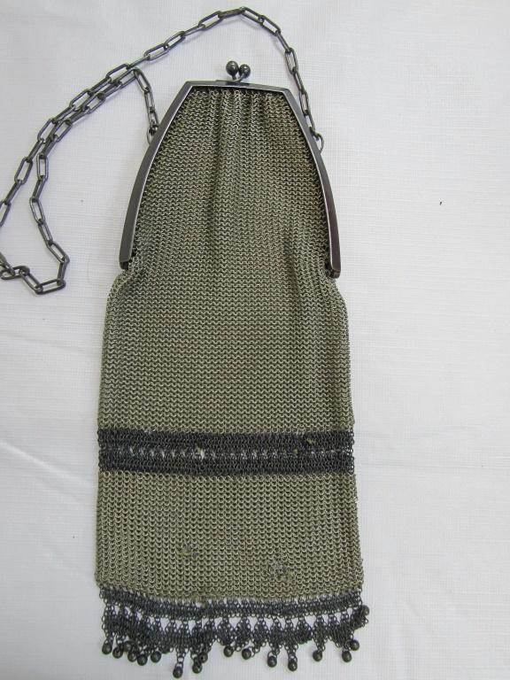 Antique Victorian Purse Chain Mail Mesh COIN PURSE (1 of 3)
